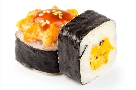 Запеченный с мидиями 10шт.