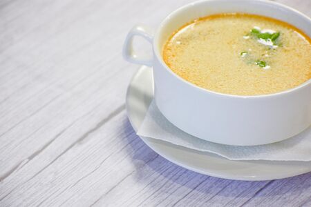 Уха с лососем