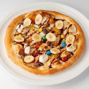 Пицца с нутеллой и маршмеллоу