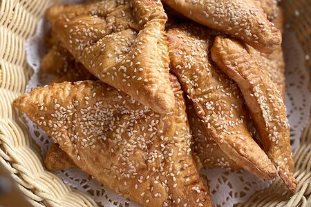 Слойка с тыквой и картофелем