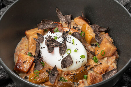 Каша гречневая с белыми грибами и трюфелем