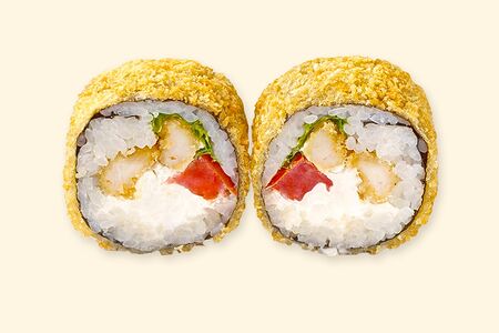 Жареный с темпурной креветкой