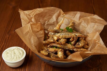 Жареная мойва