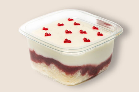 Пирожное в стаканчике Ванильная клубника