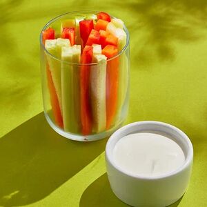 Овощные палочки со сметаной 