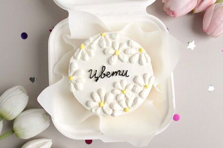 Бенто-торт цвети ромашки