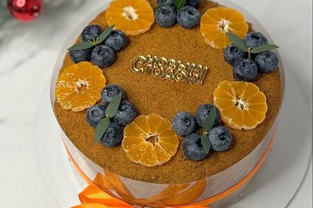 Торт Медовик с Новым Годом