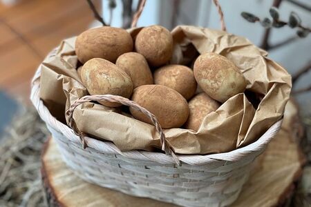 Картошка в корзинке 