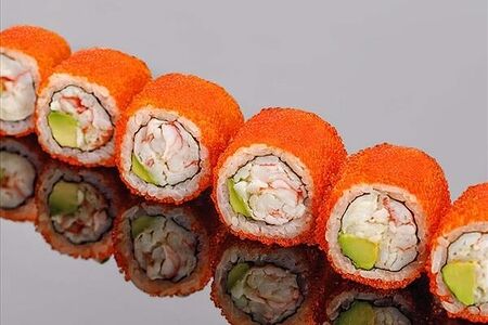 Калифорния блюфин с камчатским крабом