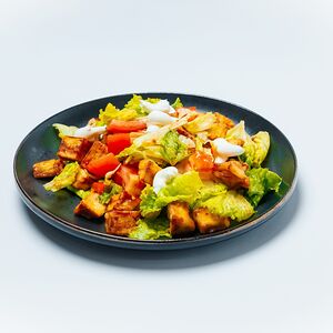 Салат из хрустящих баклажан