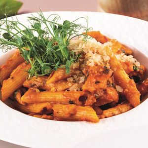 Пенне с морепродуктами