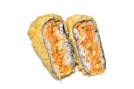 Онигири фри с жареным лососем