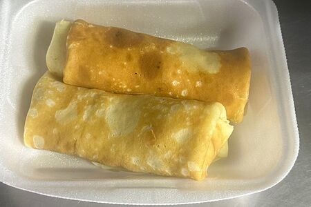 Блинчики с клубникой