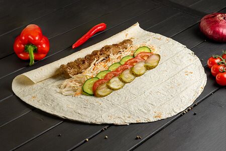 Шаурма с люля-кебабом из курицы