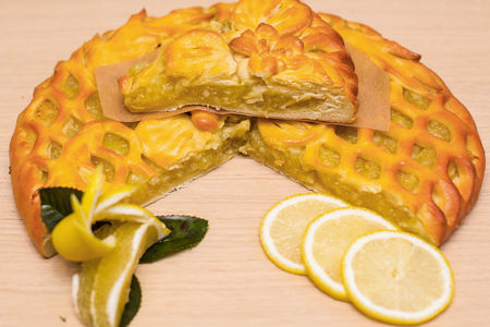 Пирог с лимоном