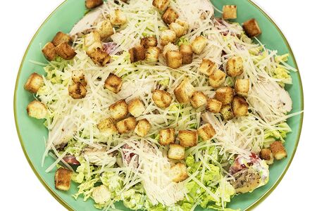 Салат Цезарь с креветками