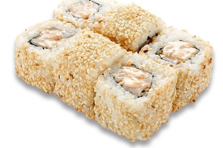 Спайси ролл C окунем в кунжуте