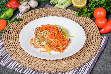 Соба с овощами