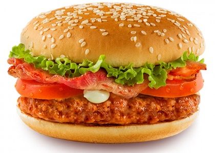 Бургер с беконом ранчер