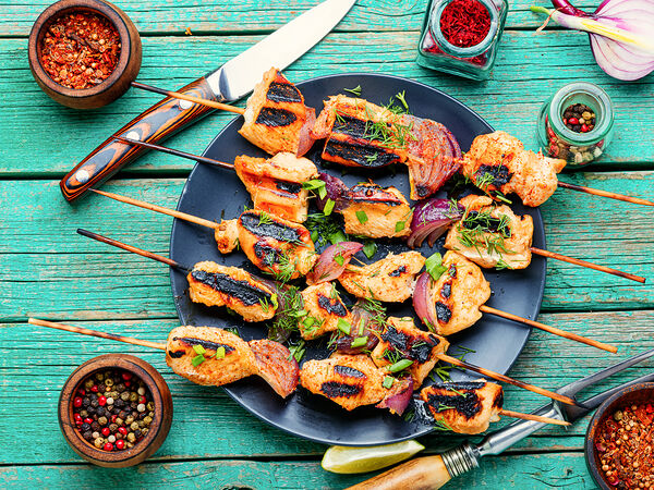 Огонь да мясо