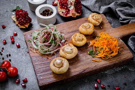 Шампиньоны на углях