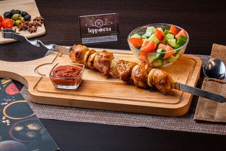 Шашлык из куриных грудок