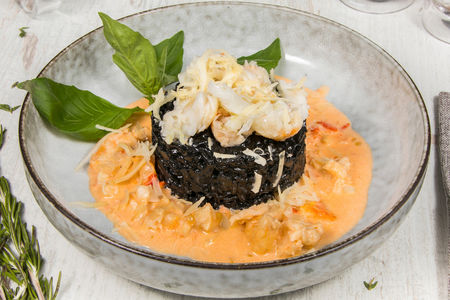 Ризотто с камчатским крабом