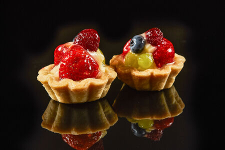 Корзиночка с йогуртовым кремом