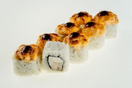 Запеченный с курицей