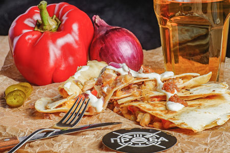 Кесадилья куриная