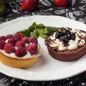 Малиновая тарталетка