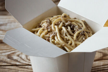 Спагетти с трюфельным соусом vegan