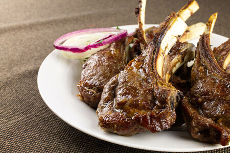 Шашлык из каре ягненка