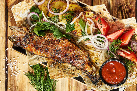 Шашлык из форели