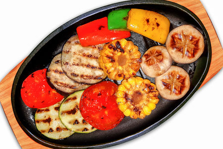 Жареные на гриле овощи