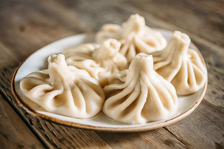 Хинкали с лососем