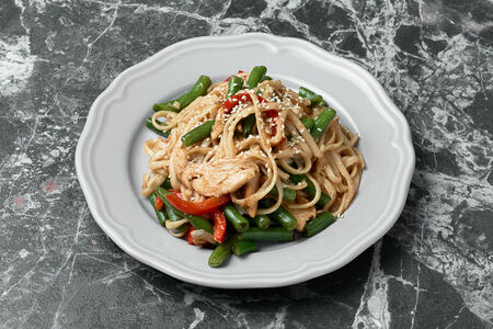 Лапша Удон с курочкой и овощами