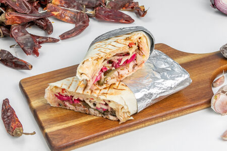 Шаурма по-грузински с курицей