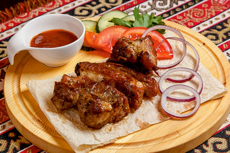 Шашлык из свиных ребер