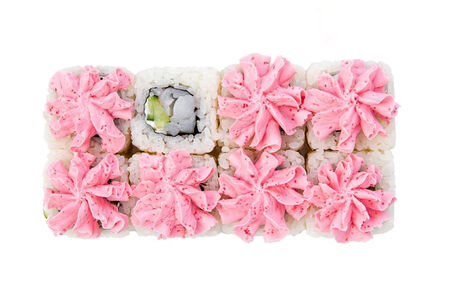 Ролл Вулкан с крабом