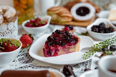 Кростата с ягодами