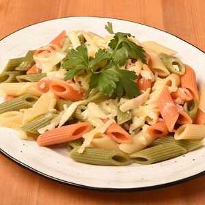 Макароны с сыром гауда