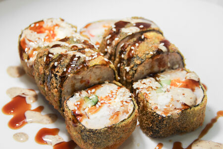 Горячий ролл Лосось темпура