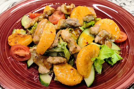 Свинина с мандаринами