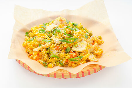 Вок с рисом и курицей