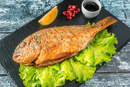 Дорадо жареная