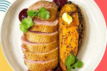 Утка с бататом