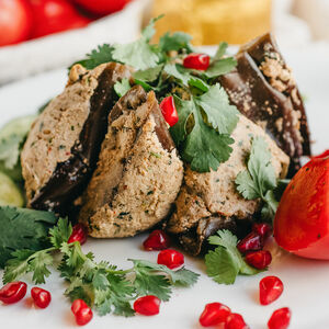 Баклажаны с орехами