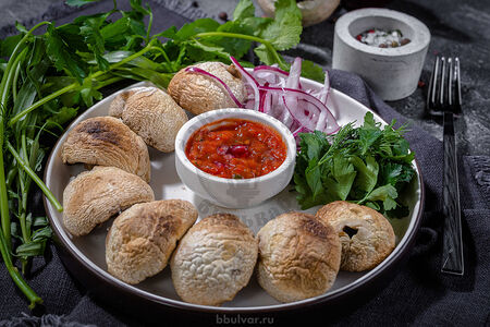 Шампиньоны на углях