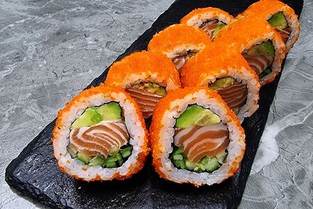 Холодная Калифорния с лососем